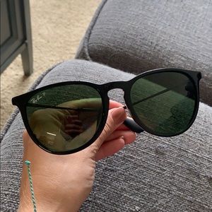Ray Ban Erika Polarized Green Classic Sunglasses